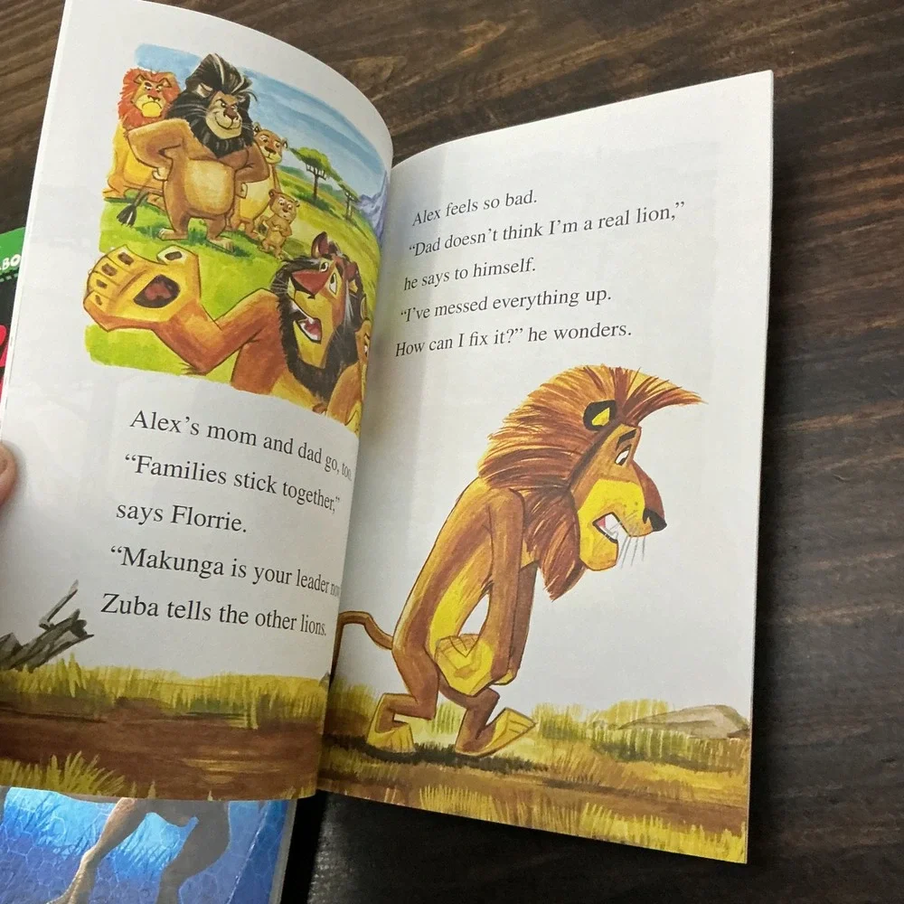 Kids Early Reader Book Lot 6pc LEGO Jurassic World Madagascar Who Would Win 2-4